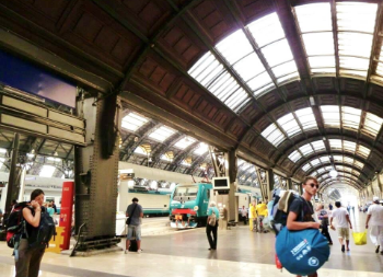 写真:列車の旅